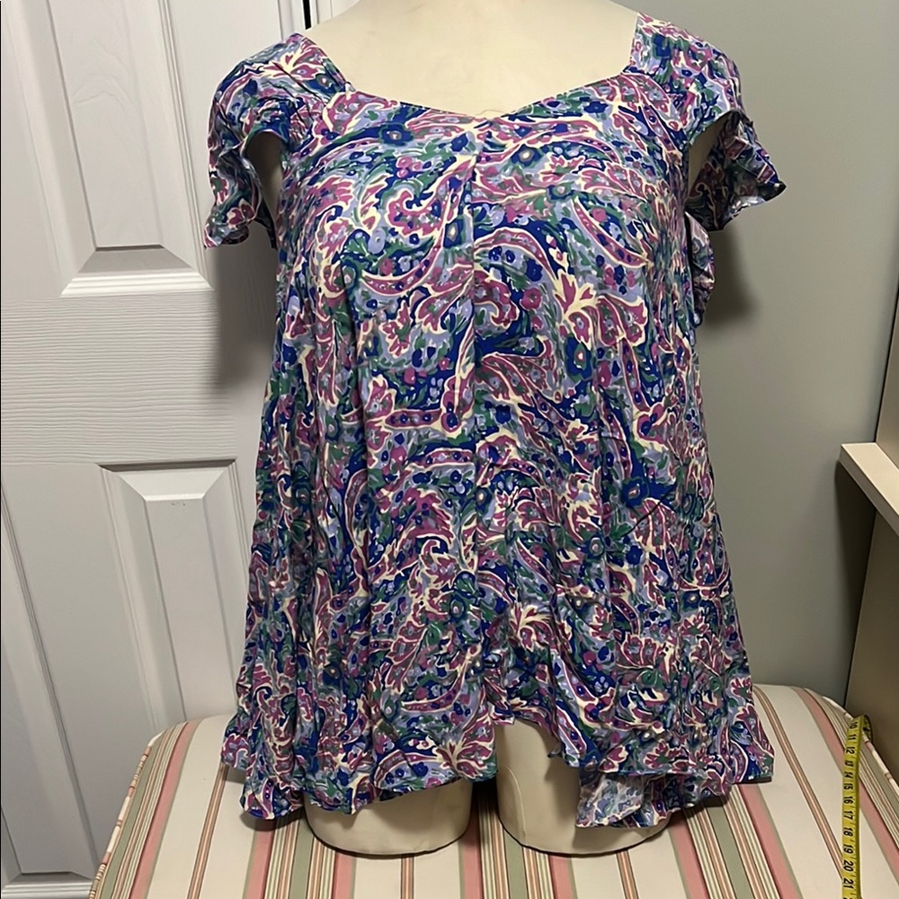 Matilda Jane Blue Relaxed Cap Sleeve Blouse Tunic